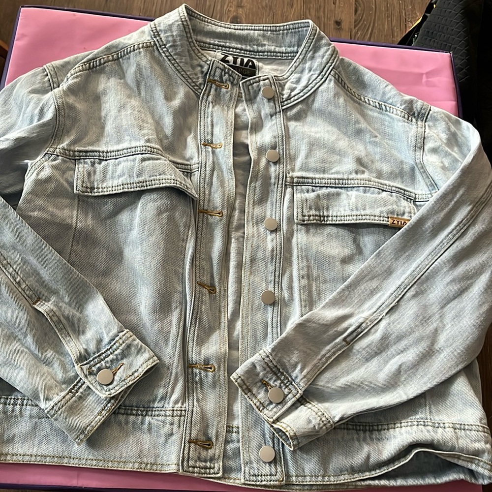 ZYIA Activewear- Light Denim Jacket